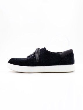 Alegria Poly Black Velvet Lightweight Low Top Comfort Sneakers - 7/EU 37